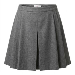 Vineyard Vines Gray Wool Pleated Mini Skirt Sz 6